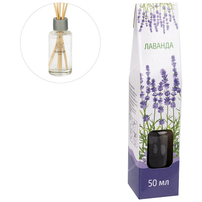Диффузор 50мл "Лаванда" для дома с палочками (1/20/60)