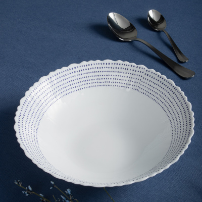 Салатник 24см опаловое стекло MILLIMI Азуль (6/24)