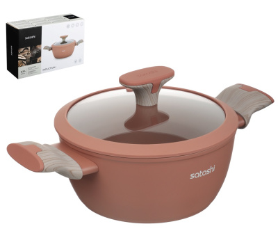 Кастрюля 2,3л d20х9см антипр. покрытие, инд. SATOSHI Комбелло (1/6)