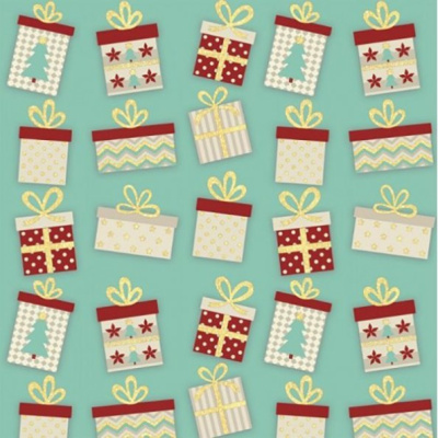 Упаковочная бумага, 70х100см Большие Подарки, д/сувенирной продукции, мелованная с двух стор. (1/500