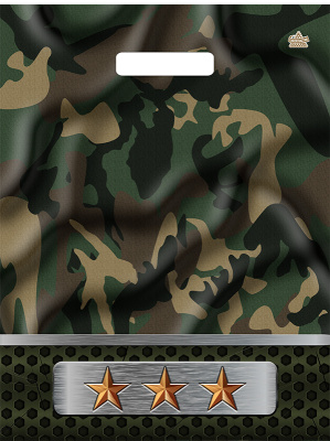 Пакет Камуфляж 400х310х60 вырубной (50/50/500)