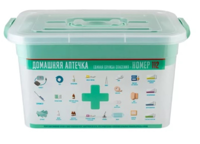 Контейнер для аптечки  6,5л "Домашний доктор" 310*200*180 с вкладышем пластик(6)