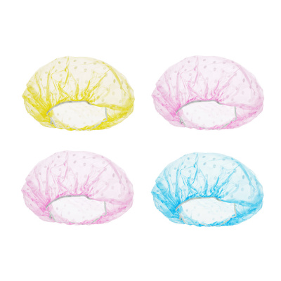 Набор шапочек для душа 4шт, ПВХ, цветные VETTA (24/24)