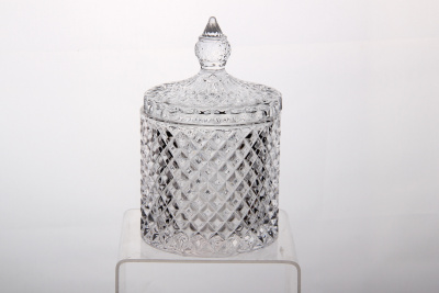 Ваза сервировочная 8,5*14см с/кр (стекло) (1/48)