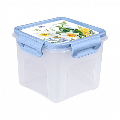 Контейнер квадратный Весенний сад 0,9л (1/16)