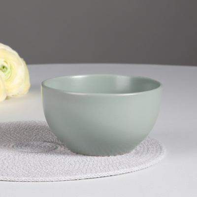 Салатник 710мл, 14х8см, керамика, оливковый MILLIMI (6/36)