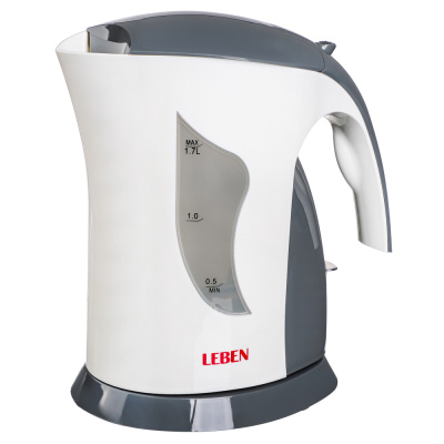 Чайник электрический 1,7л, 1850Вт, спиральный нагр.элемент LEBEN (1/2/12)