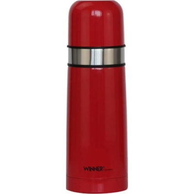 Термос 0,5л вакуум.кноп , двойные стенки,цветн корпус (нжс) (12)