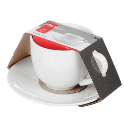 Набор чайный 2 пр., 350 мл, фарфор MILLIMI Сонет (6/24)