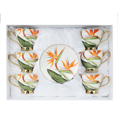 Набор чайный 12 пр., 220мл, 14см, Стрелиция фарфор MILLIMI (1/6)