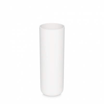 Ваза д/цветов Д90мм,В255мм (белый) (уп.12)