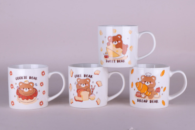 Кружка 380мл Mmm bear микс фарф. (12/36)