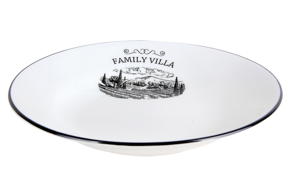 "Family villa" Тарелка 20см 580мл глубокая керам. (12/60)