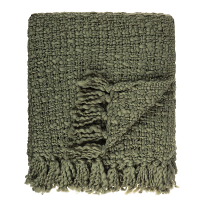 Плед 130х170см, 100% акрил, зеленый BY COLLECTION (1/16)