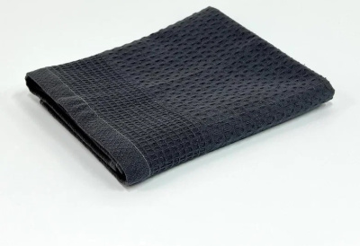 Полотенце вафельное ДЕМЕТРА 70*145, 220гр./м2, темно-серый (1/10)