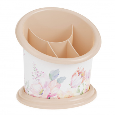 Подставка д/стол. приб "Цветочный блюз" пласт.(1/22)