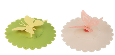 Крышка для кружки 10,5см "Бабочка" (силикон)  (1/10/500)