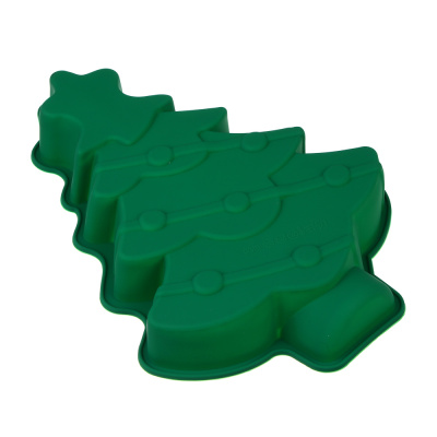 Форма силиконовая "Елка" Щелкунчик Новогодняя коллекция 31x22см, 2 цв (6/6/96)