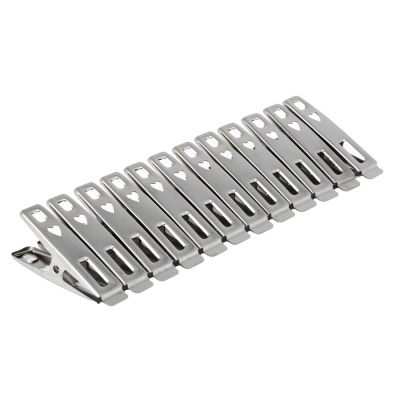 Набор прищепок 12шт металлич,, нержавеющая сталь VETTA (12/240)