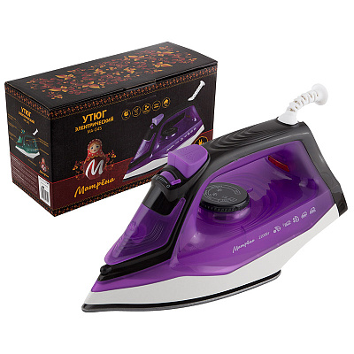 Утюг Матрёна MA-045 фиолетовый (2200Вт, пар, спрей, пар.удар, самооч., тефлоновая подошва) (1)