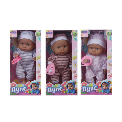 Пупс 20 см, PVC, PP, полиэстер, 11,8х8,6х24,3 см ИГРОЛЕНД (3/48)
