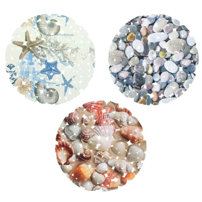 Коврик в раковину противоскольз."Яркий" d28см ПВХ (6/6)