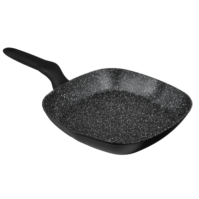 Сковорода 240мм гриль SATOSHI Стоун АП,"каменное покрыт.", индукц (1/6)