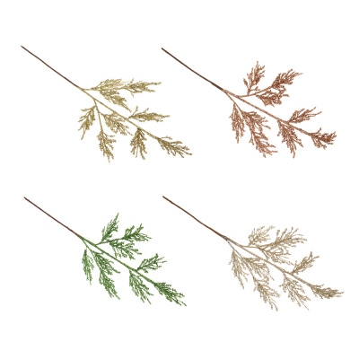 Ветка декоративная с глиттером, пластик, 51 см, 4 цв СНОУ БУМ (1/12))  