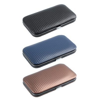 Набор маникюрный 8 предметов, металл, 10,7х6см, 3 цв (1/6/30)