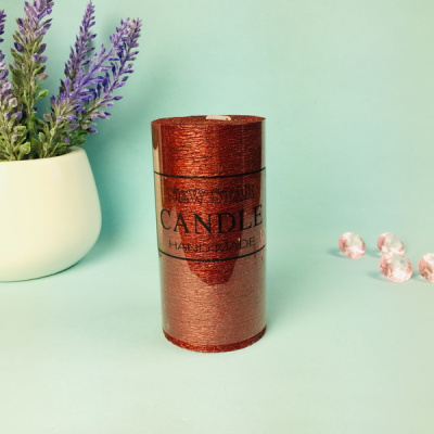 Свеча "New Star" 5*10см цвет красный ZD-073 (1/48)