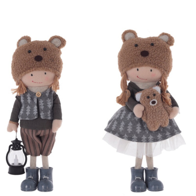 Игрушка набивная с подсветкой  "Мальчик/Девочка", L13 W12 H37см (2в)(текст.,полим.матер.) (1/1)