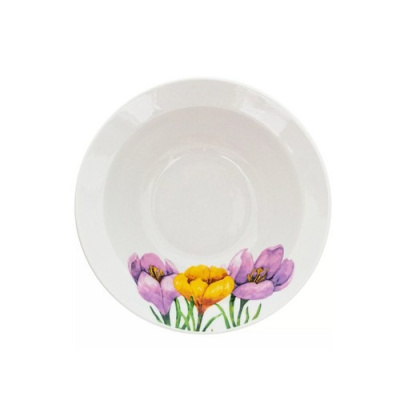 Миска 500 мл Крокусы (фарфор) , р.4 (12)