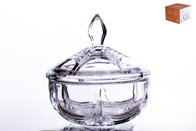 Ваза сервировочная 12,5*13см с/кр (стекло) (1/24)