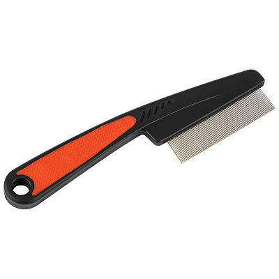 Расческа 18*5см для животных односторонняя (пластмасса, нержавеющая сталь)(1/20)