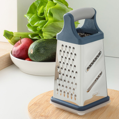 Терка 4-х стор. с контейн. 20см, нерж. сталь SATOSHI Ривьера (1/12/48)