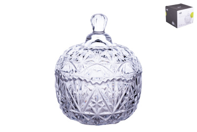 Ваза сервировочная 10х13х5.5см с/кр стекло (1/48)