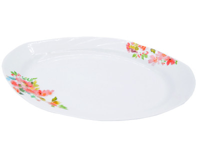 Блюдо овальное 330 мм ф.426 "Голубка" Флёр фарф.(5)