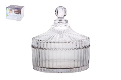 Ваза сервировочная с крышкой 13,5х14см (1/18)