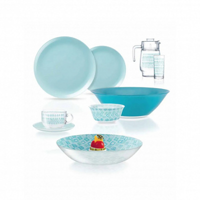 Набор стол 44пр SIMPLY FANTASIA TURQUOISE(1) Набор стол 44пр SIMPLY FANTASIA TURQUOISE(1)