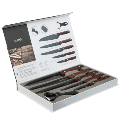Набор ножей кухонных в магнитной коробке, 6пр.SATOSHI Меллер (1/10)