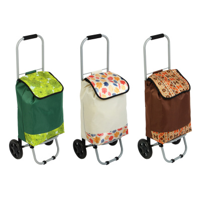 Тележка+сумка (до 20кг) 34*26*86см полиэстер/металл, колесо d15см (3диз) (1/10)