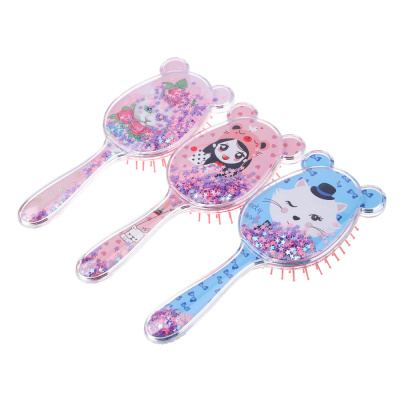 Расческа массажная детская, пластик, 20x7,5см, 2-3диз, арт.1 ЮНИLOOK (12/12/120)