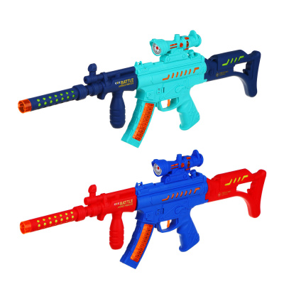 Автомат игрушечный, свет, звук, 37х17х4,5см, 2 цв ИГРОЛЕНД пласт.(1/36)