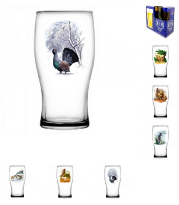 Бокал для пива 500мл. 2шт. "Охота" (стекло) (1/6)