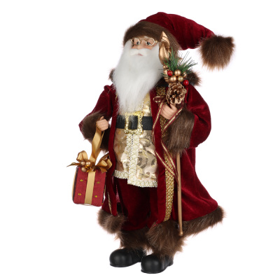 Сувенир-фигура интерьерная дед мороз, 45 см, полиэстер, красно-золотая шубка СНОУ БУМ 