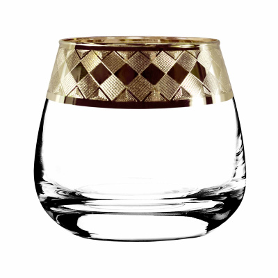 Набор 6 стаканов д/виски 300 мл с узором "Витраж" п/у (1/4)