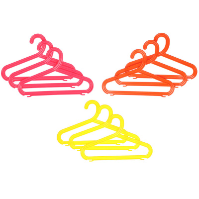 Набор вешалок детских 3шт цветные (пластик) (1/12/120)