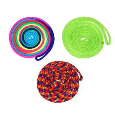 Антистресс шнурочек "Радуга", пластик, 160см, 9х10см, 3 цв (12/12)