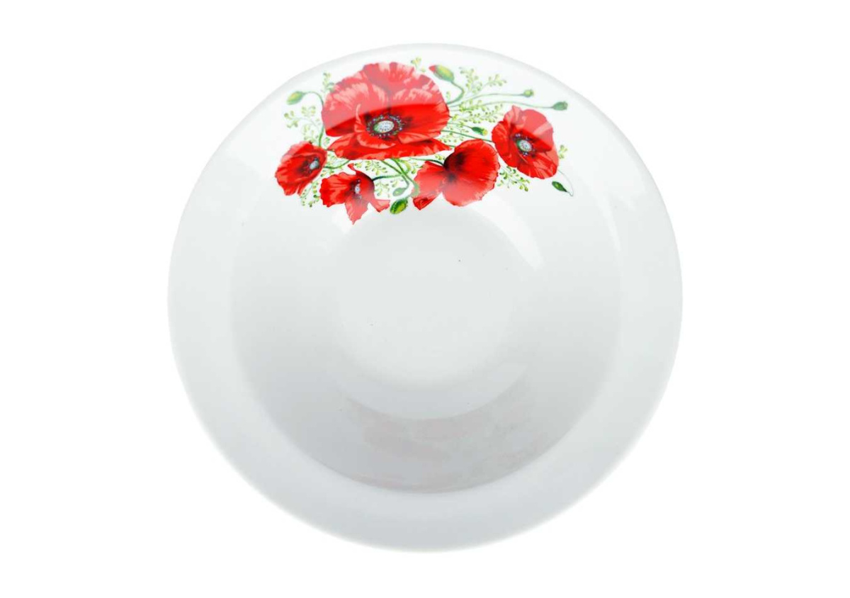 Миска 500 мл Маки (фарфор) , р.4 (12)