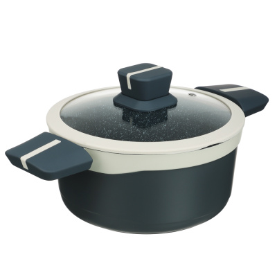 Кастрюля с крышкой литая 2,5л, d20x10см, АП, индукция SATOSHI Кай (1/6)